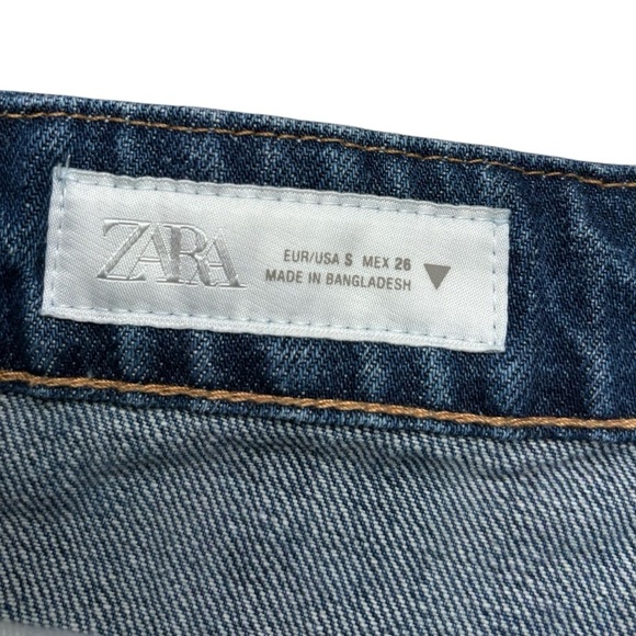ZARA Denim Mini Skirt, Size Small, Blue - Picture 3 of 10
